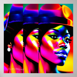 Poster MUSE NEON: Iridescência Elétrica