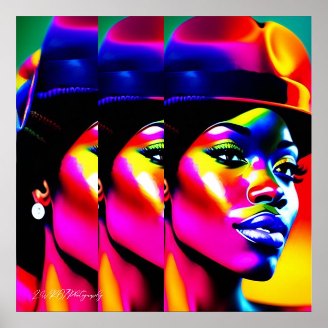 Poster MUSE NEON: Iridescência Elétrica (Frente)
