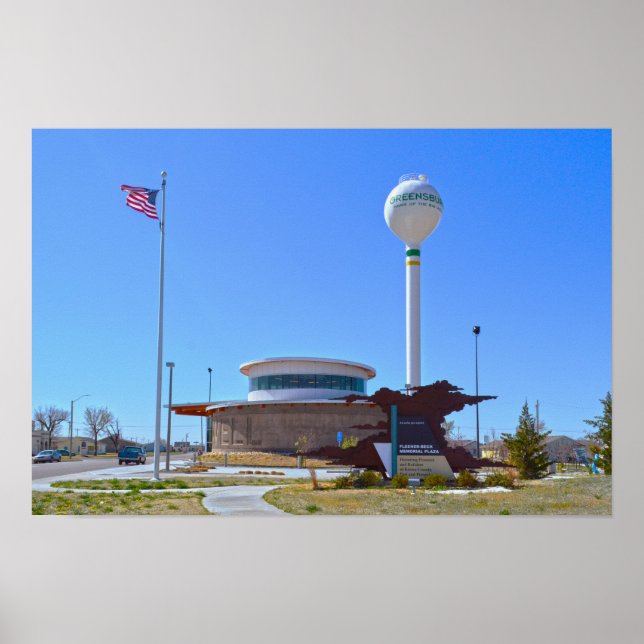 Poster Museu Big Well, Greensburg, Kansas (Frente)