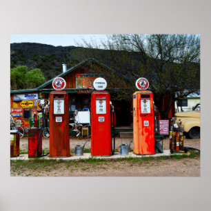 Póster Museu clássico do gás, New mexico
