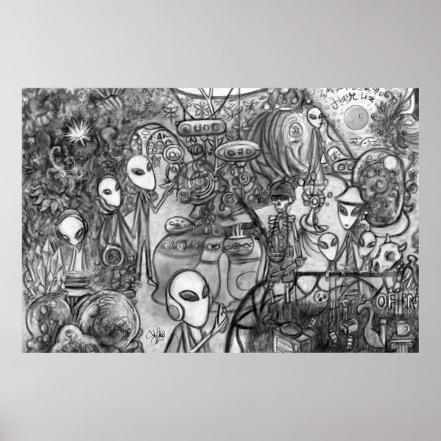 Poster Museu da alienígena (Frente)