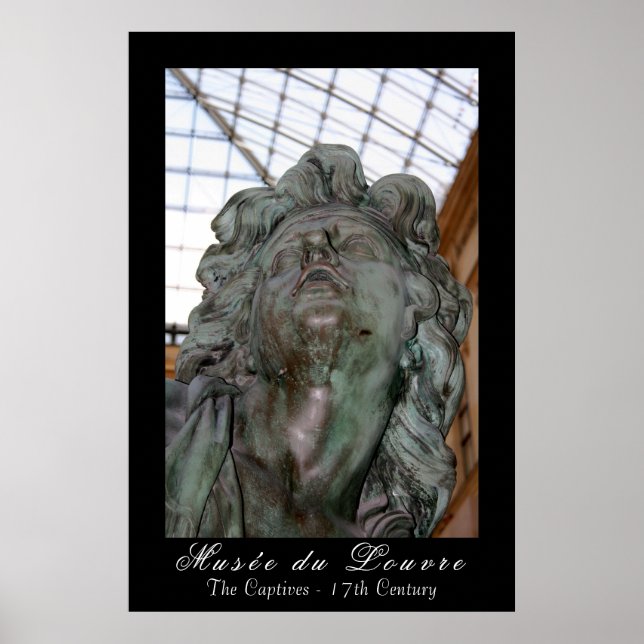 Poster Museu do Louvre "Captivos" (Frente)
