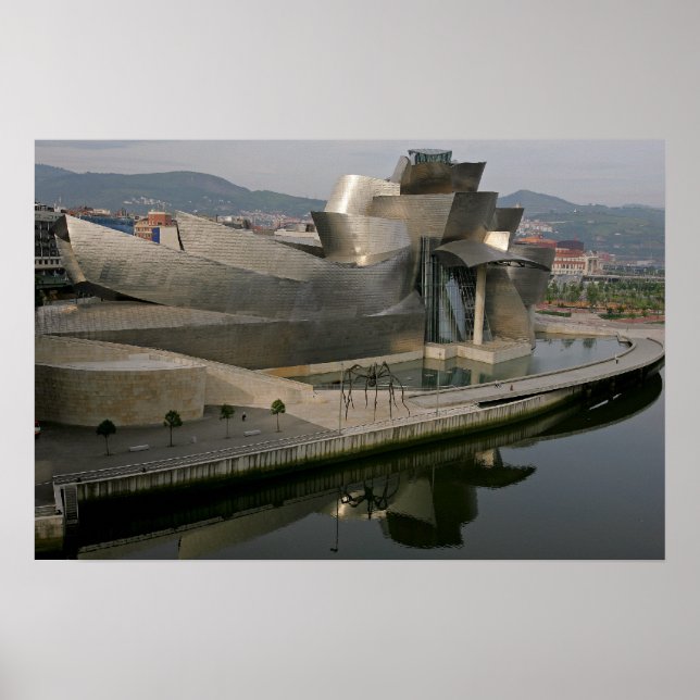 Poster Museu Guggenheim em Bilbao, Espanha (Frente)