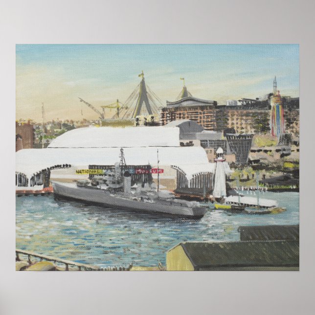 Póster Museu Marítimo de Sydney, do Hotel Balcony. 1998 (Frente)