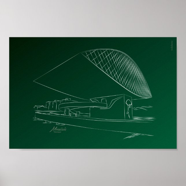 Póster Museu Oscar Niemeyer (Frente)