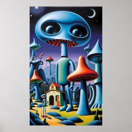 Poster Mushroomery Walking Tour Ken Gage Fantasy