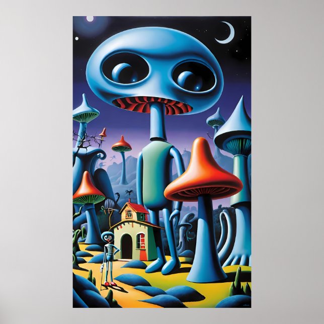 Poster Mushroomery Walking Tour Ken Gage Fantasy (Frente)