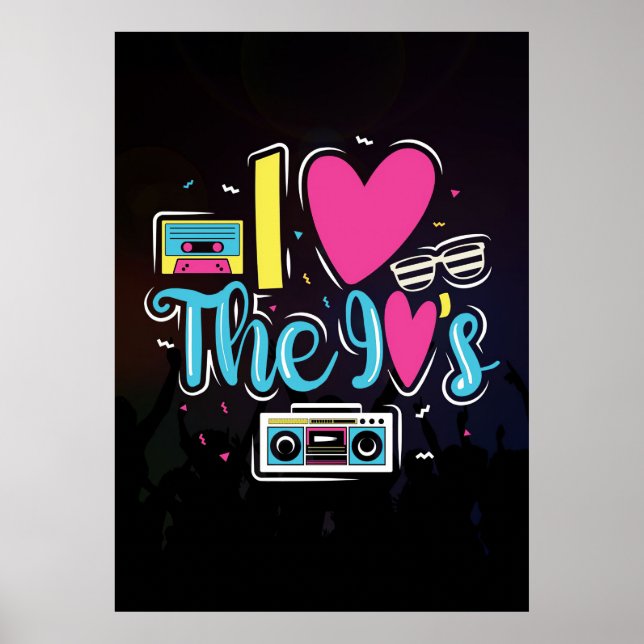 Poster Music Art 90s - Festa Retro Cassette (Frente)