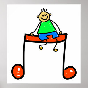 Póster Music Kid