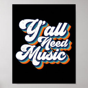 Poster Música 1980s é necessária nos anos 80