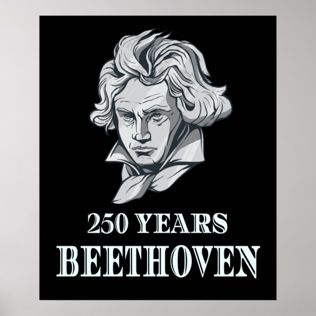 Poster Música - 250 Anos De Ludwig van Beethoven (Frente)