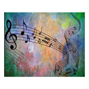 Póster música abstrata