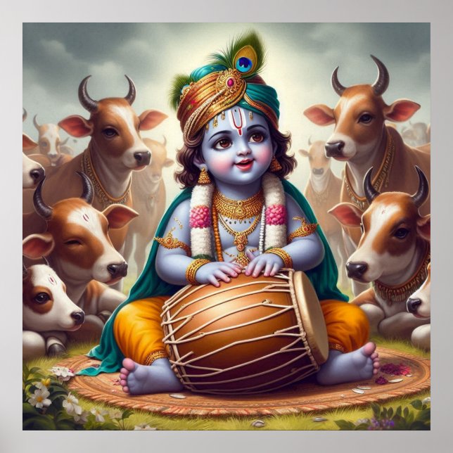 Poster Música Alegre de Bala Krishna (Frente)