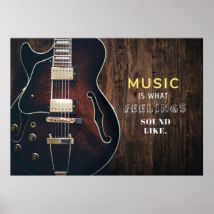 Poster Música Arte Musical Está Sentindo