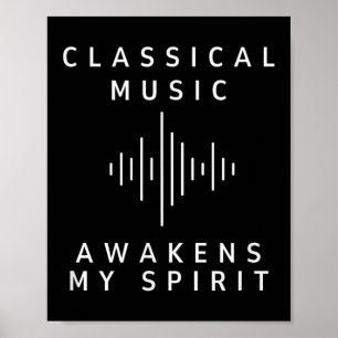 Poster Música Clical desperta meu espírito, um músico ins