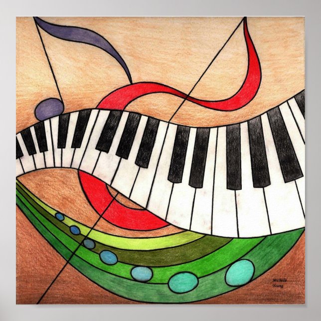 Poster Música Colorida (Frente)