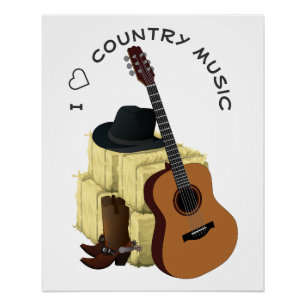 Póster Música country
