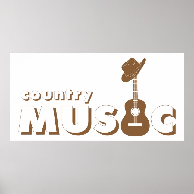 Poster Música country (Frente)
