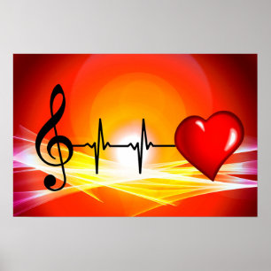 Poster Música de amor