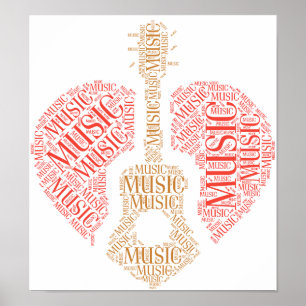 Poster Música de amor