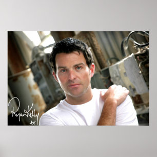 Poster Música de Ryan Kelly - branco liso T do cartaz