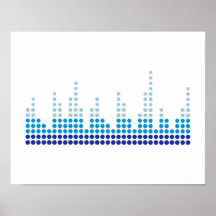Póster Música do equalizador
