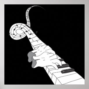 Poster Música do piano