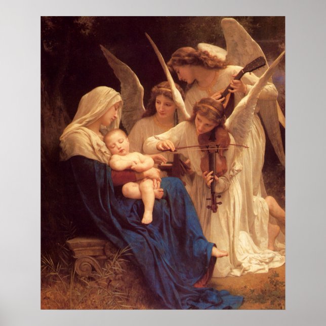 Póster Música dos Angels William Bouguereau Fine Art (Frente)