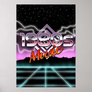 Poster Música dos anos 80