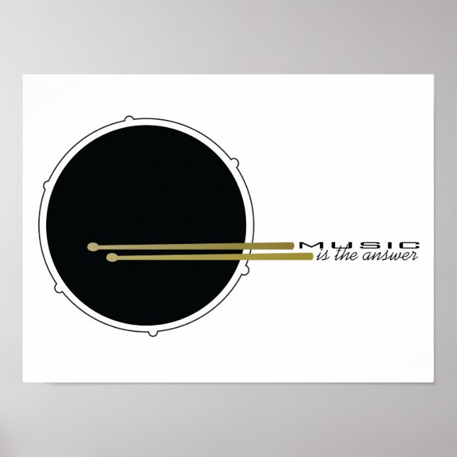 Poster Música é a resposta (Frente)