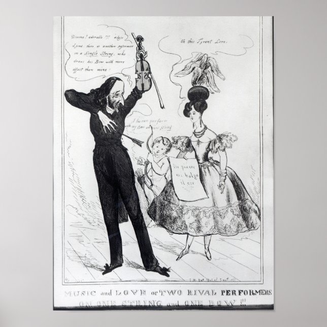 Póster Música e Amor ou Dois Artistas (Frente)