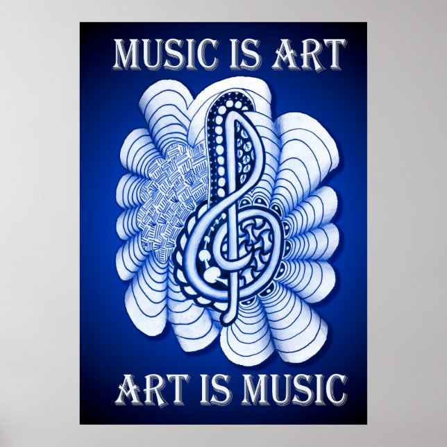Poster Música é Arte (Frente)
