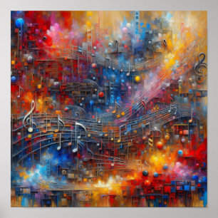 POSTER MÚSICA E COR