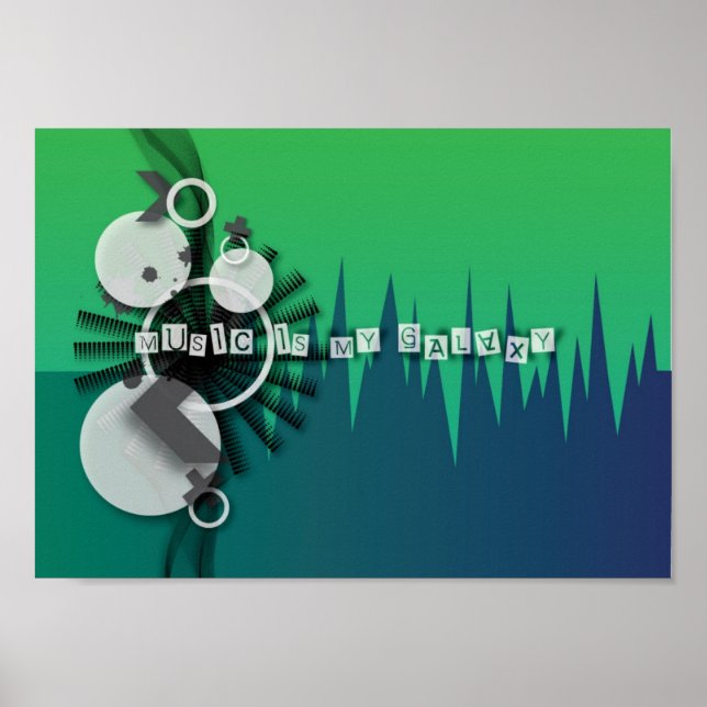 Poster Música É Minha Galáxia (Frente)