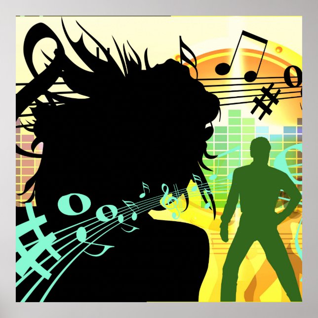 Poster Música e Notas (Frente)