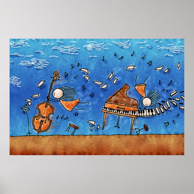 Póster Música é Poder (Frente)