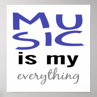 Póster Música é Tudo Para Mim