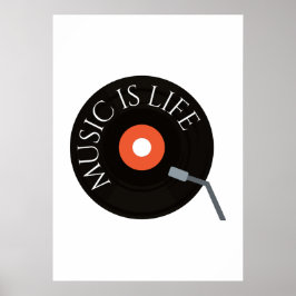 Poster Música é vida