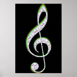 Póster MÚSICA - Esmeralda e Resíduo Clef