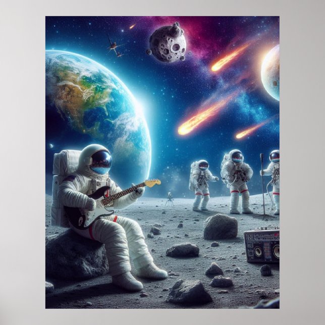 Poster Musica Espacial (Frente)