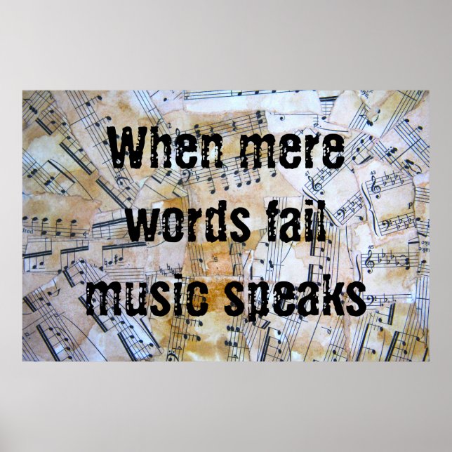 Poster Música fala (Frente)