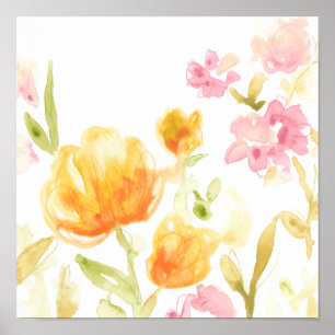 Póster Música Floral I