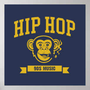 Poster Música Hip Hop dos anos 90
