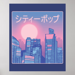 Poster Música Japonesa pop da Cidade