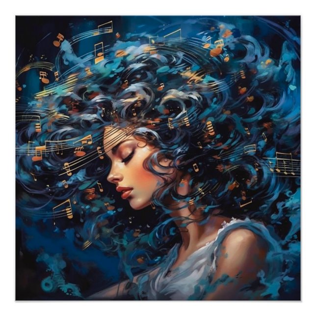 Póster Música me alimenta (Frente)