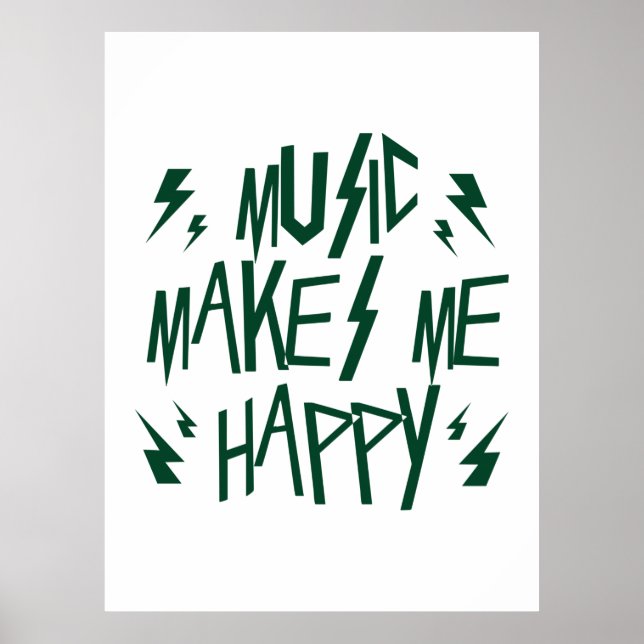 Poster Música me torna feliz (Frente)