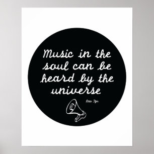 Poster Música na alma - Lao Tzu