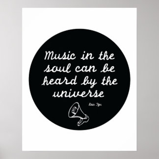 Poster Música na alma - Lao Tzu