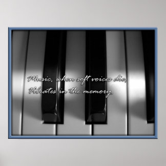 Póster música na memória