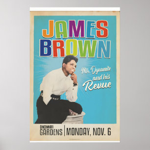 Poster Música Oficialmente Licenciada James Brown Mr Dyna